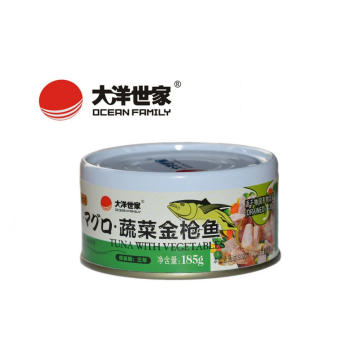 Canned Tuna Fish In Oil with Vegetables